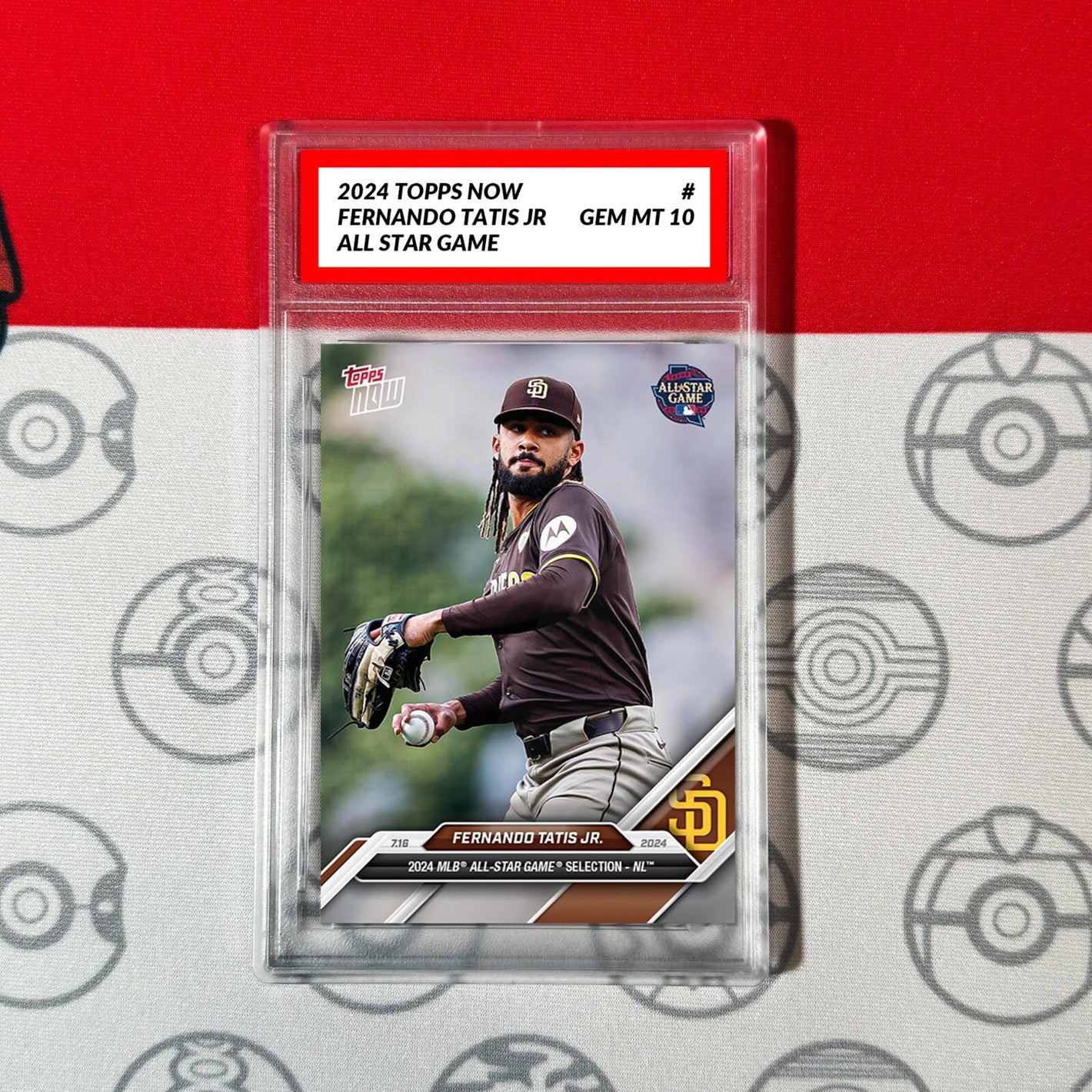 Graded 10 2024 Topps Now FERNANDO TATIS JR All Star SAN DIEGO PADRES Baseball