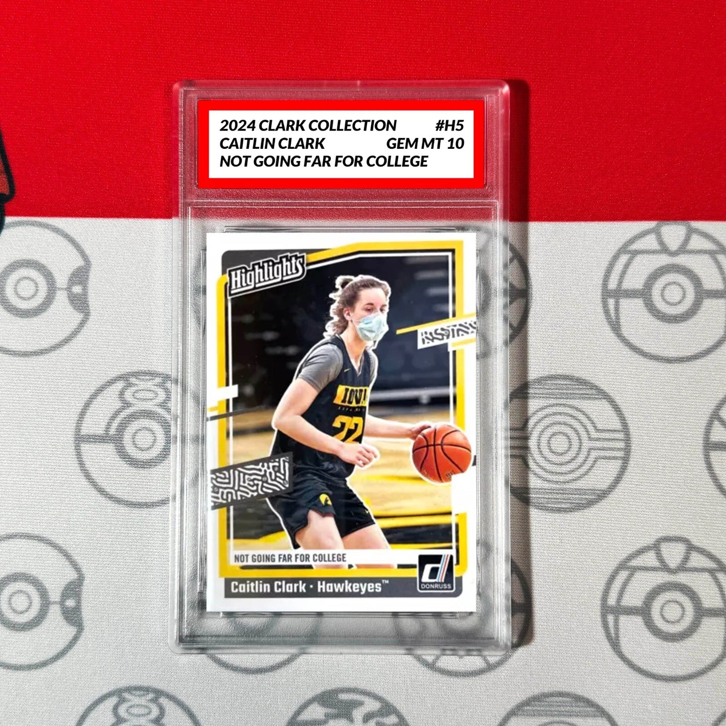 Graded 10 Caitlin Clark Rookie Card RC 2024 Panini Donruss Collection #H5 Basketball