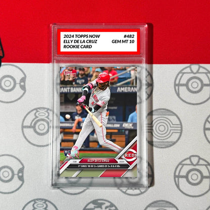 Graded 10 Elly De La Cruz RC 2 Games 3+ Hits 4 SB 2024 MLB TOPPS NOW 482 Baseball