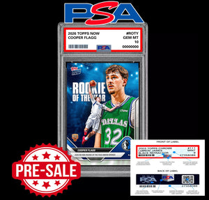 PSA 10 Cooper Flagg RC Rookie 2026 Topps Now ROTY Presale Football