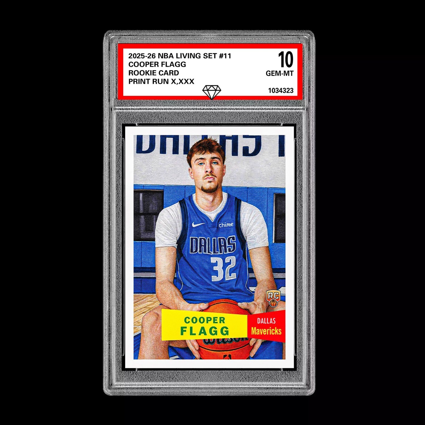 Graded 10 Cooper Flagg 2025-26 Living Set Rookie Card RC Dallas Maverick PRESALE Basketball