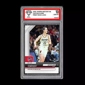 Graded 10 Caitlin Clark #6 2025-26 Panini Instant WNBA INDIANA FEVER  Basketball
