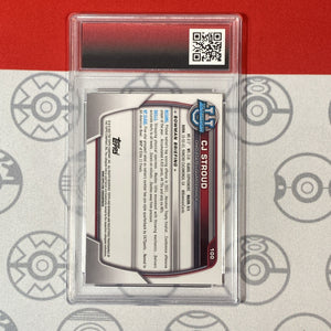 Graded 10 2022 Bowman University Chrome - #100 C.J. Stroud (RC) Rookie Texans Football