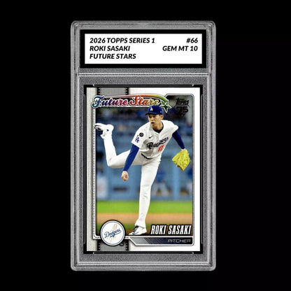 Graded 10 Roki Sasaki #66 Future Stars RC 2026  Topps Series 1 Dodgers Baseball