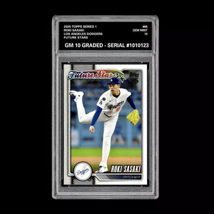 Graded 10 Roki Sasaki #66 Future Stars RC 2026  Topps Series 1 Dodgers Baseball