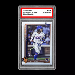 Graded 10 Luisangel Acuna Rookie Card #524 2025 Topps Future Stars New York Mets Baseball