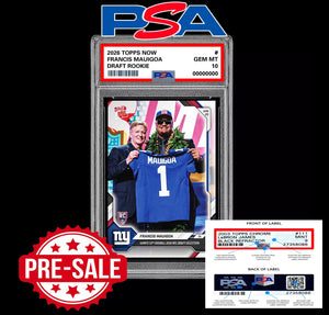 PSA 10 Francis Mauigoa RC Rookie 2026 Topps Now Gaints- Presale Football
