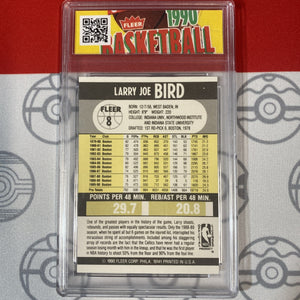 Graded 10 1990 FLEER BASKETBALL #8 LARRY BIRD CELTICS HOF GEM MINT Basketball