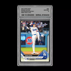 Graded 10 Shohei Ohtani History 9 Times on Base 2025 MLB Topps NOW 906 Presale Baseball