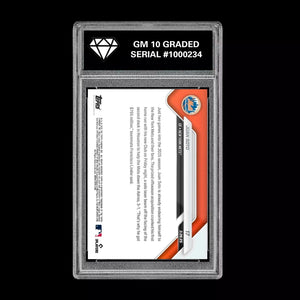 Graded 10 Juan Soto #17 2025 MLB Topps Now New York Mets 1st Home Run Baseball