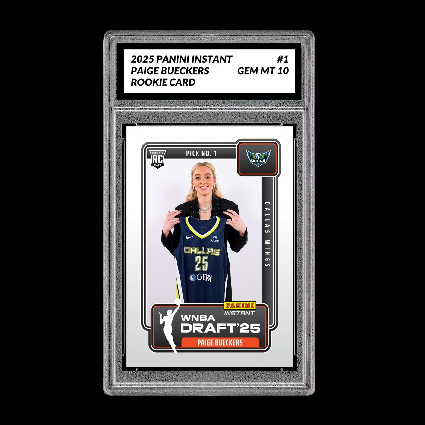Graded 10 Paige Bueckers Draft 1st RC Rookie Card 2025 Panini Instant  Basketball