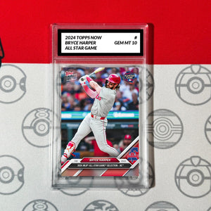 Graded 10 2024 Topps Now BRYCE HARPER All Star PHILLIES Baseball