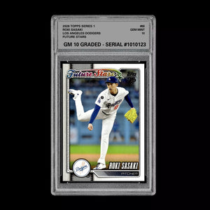 Graded 10 Roki Sasaki #66 Future Stars RC 2026  Topps Series 1 Dodgers Baseball
