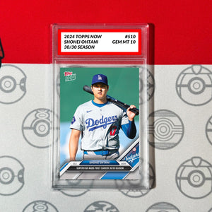Graded 10 Shohei Ohtani 1st 30/30 Season 2024 MLB TOPPS NOW Card #510 Baseball