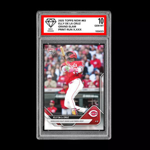 Graded 10 Elly De La Cruz 2025 Topps NOW Card 63 Grand Slam Bobblehead  Baseball