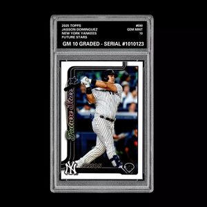 Graded 10 Jasson Dominguez #590 2025 Topps Future Stars New York Yankees Baseball