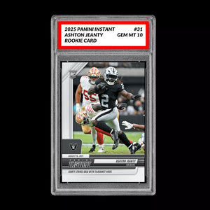 GM10 Graded 10 Ashton Jeanty RC ROOKIE SP 2025 Panini Instant NFL #31  Football