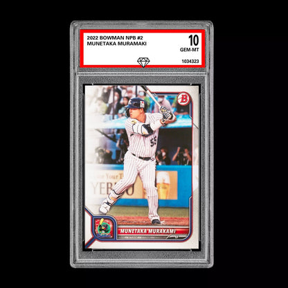 Graded 10 Munetaka Murakami 2022 Bowman NPB Japanese Baseball Card RC Rookie Baseball