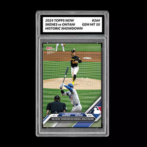 Graded 10 Paul Skenes Vs Shohei Ohtani Rookie Card 2024 MLB TOPPS NOW 264 RC Baseball