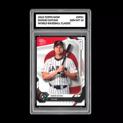 Graded 10 Shohei Ohtani 2026 Topps NOW #JP01 Team Japan World Baseball Classic Baseball