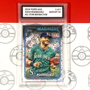 Graded 10 Julio Rodriguez 1 of 5 All-Star Image Variation Refractor SP SSP Baseball