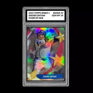 Graded 10 Shohei Ohtani 2025 Topps Series 1 Stars of MLB Insert Dodgers #SMLB-10 Baseball