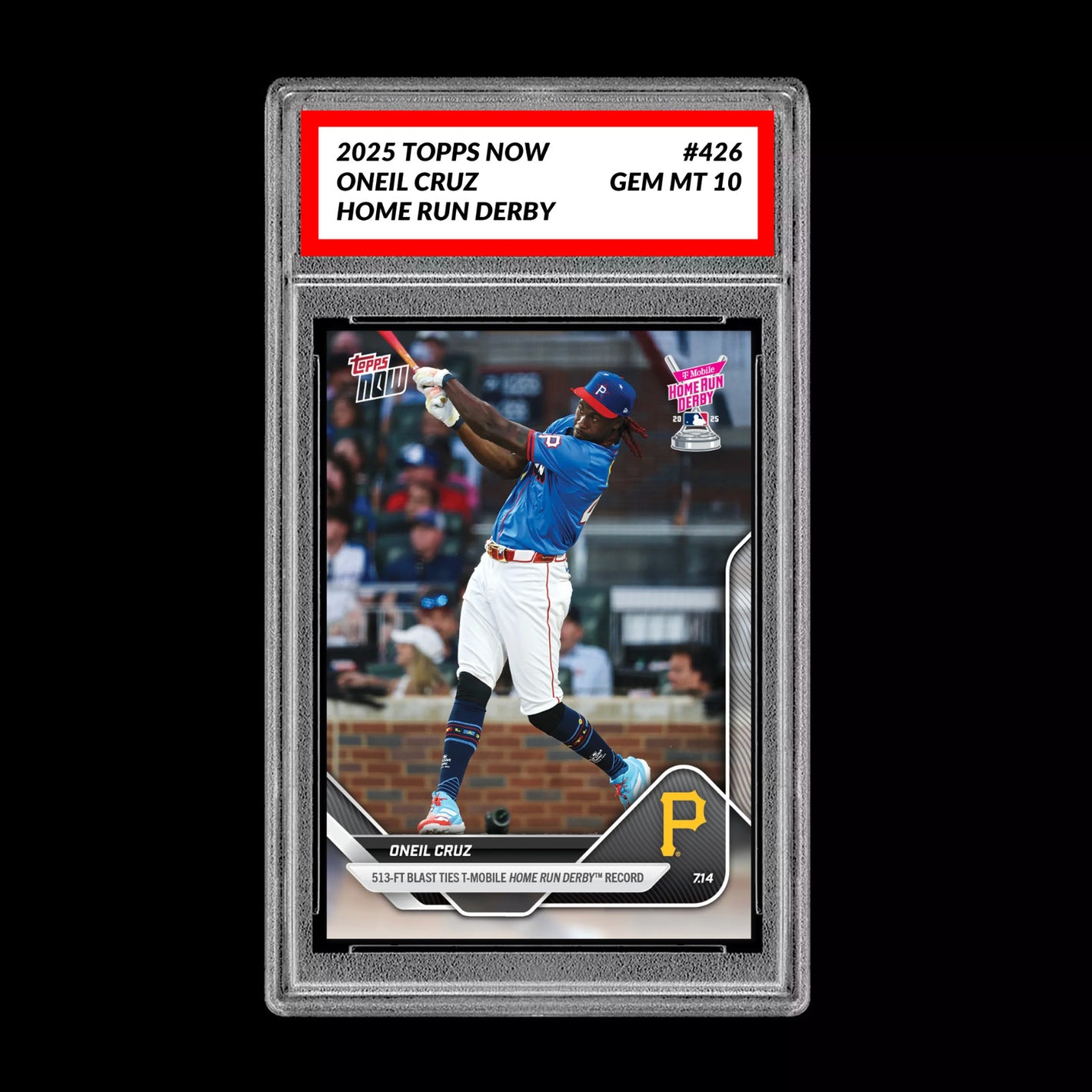 Graded 10 Oneil Cruz - 2025 TOPPS NOW #426 Home Run Derby Baseball