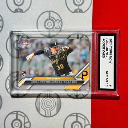 Graded 10 2024 Topps NOW Paul Skenes Rookie Card #407 Pirates RC Baseball