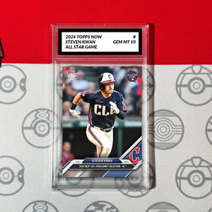 Graded 10 2024 Topps Now STEVEN KWAN All Star CLEVELAND GUARDIANS Baseball