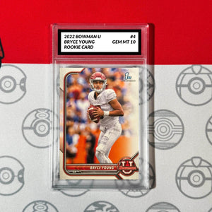 Graded 10 Bryce Young #4 RC Rookie 2022 Bowman U Football 1st Bowman Card Football