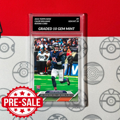 Graded 10 Caleb Williams RC Rookie Card NFL Bears 2024 Topps Now #8 Football
