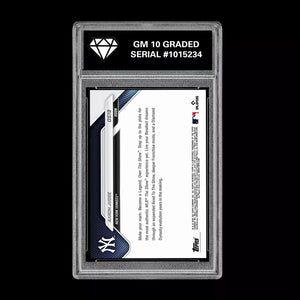 Graded 10 Aaron Judge #OS19 2026 Topps Now MLB The Show Cover Yankees  Football