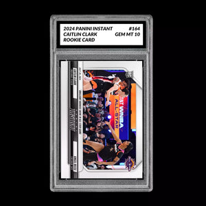 Graded 10 CAITLIN CLARK & ANGEL REESE #164 RC All Star ROOKIE Card 2024 Panini Basketball