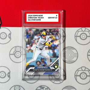 Graded 10 2024 Topps Now CHRISTIAN YELICH All Star BREWERS Baseball