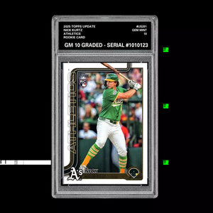 Graded 10 Nick Kurtz #US201 RC Rookie Card 2025 MLB Topps Update Athletics Baseball