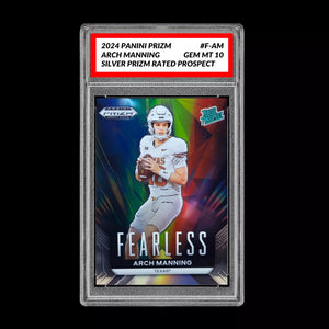 Graded 10 Arch Manning #F-AM Fearless Silver 2024 Panini Prizm Draft RC Rookie Football