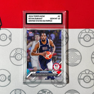 Graded 10 2024 Topps NOW Olympics Kevin Durant #2 Team USA Basketball