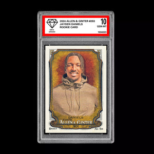 2024 Allen & Ginter Jayden Daniels Rookie Graded 10 Gem Mint RC Commanders Football