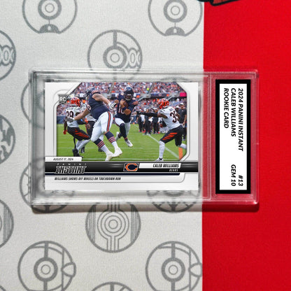 Graded 10 Caleb Williams #13 RC Rookie 2024 Panini Instant Chicago Bears Football