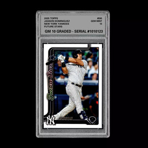 Graded 10 Jasson Dominguez #590 2025 Topps Future Stars New York Yankees Baseball