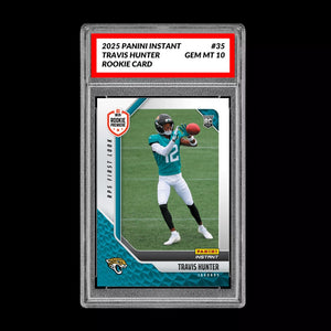 Graded 10 Travis Hunter #35 RC Rookie 2025 Panini Instant NFL RPS  Football