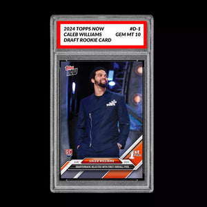 🐻 Graded 10 Caleb Williams Rookie 2024 Draft 1st Pick TOPPS NOW Card Bears RC Football