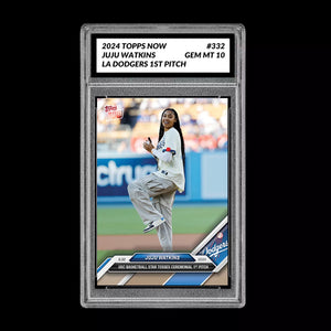 Graded 10 JuJu Watkins #332 2024 Topps Now RC USC Basketball Star Dodgers Baseball,Basketball