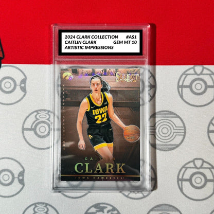 Graded 10 2024 Panini Caitlin Clark Collection Prizm Artistic Selections #AS1 Basketball
