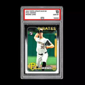 Graded 10 Paul Skenes Rookie Card 2024 MLB TOPPS UPDATE US100 Pirates RC Baseball