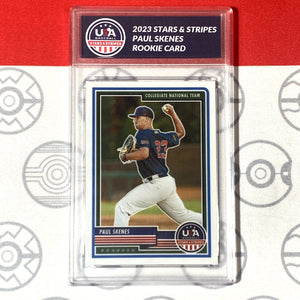 Graded 10 Panini USA Baseball Stars & Stripes Paul Skenes #87 Pirates RC Rookie Baseball