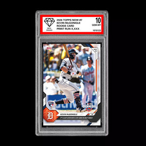 Graded 10 Kevin McGonigle RC Rookie #7 2026 Topps Now MLB Opening Day Presale Baseball