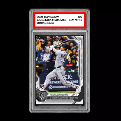 Graded 10 Munetaka Murakami Rookie RC Card #23 2026 Topps NOW Chicago White Sox  Baseball