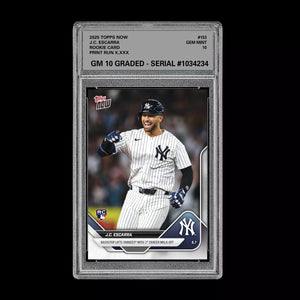 Graded 10 J.C. Escarra RC Rookie Card 2025 MLB Topps NOW Card 153 Baseball