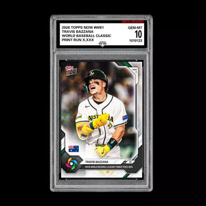 Graded 10 Travis Bazzana 2026 Topps NOW #WB4 World Baseball Classic PRESALE Baseball